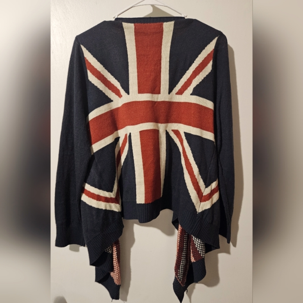 The Classic brand Union Jack Cardigan, UK flag🇬🇧 Size M
